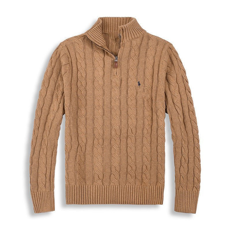 RAF MOSS™ | Rib knit cotton half-zip